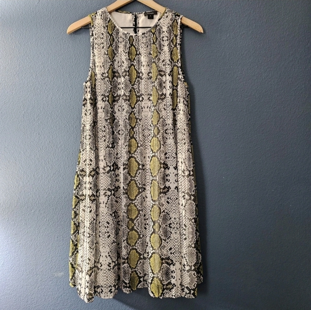 Halogen •‎ Snake Print A Line Dress